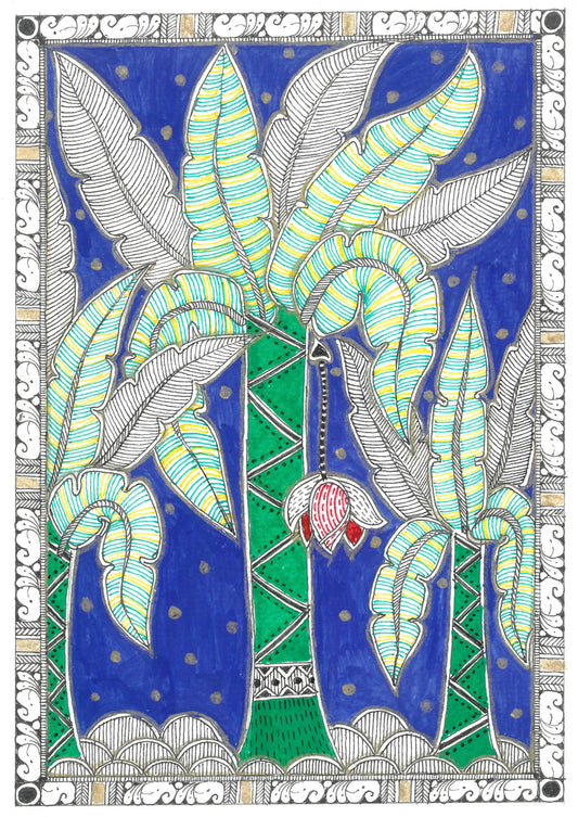 Banana Grove-Original Handmade Art Print