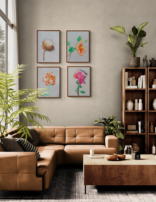 Botanical set of 4